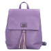 Stylový dámský koženkový kabelko/batoh Barbalea, fialový