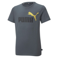 Puma ESSENTIALS+2 COL LOGO TEE Dětské triko, tmavě šedá, velikost