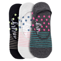 Meatfly ponožky Low socks - Triple pack F/ Dots Stripes | Mnohobarevná