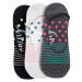 Meatfly ponožky Low socks - Triple pack F/ Dots Stripes | Mnohobarevná