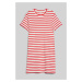 ŠATY GANT STRIPED SS T-SHIRT DRESS červená