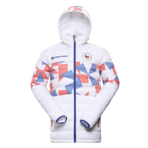 yong bílá pánská bunda z olympijské kolekce