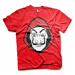 La Casa De Papel tričko, Mask Red, pánské
