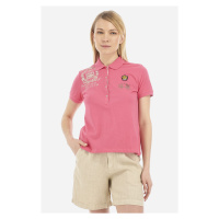 Polokošile la martina woman polo s/s piquet stretch růžová