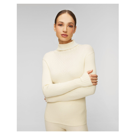 Béžový Dámský Rolák Varley Esme Rib Roll Neck