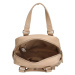 Beagles Béžový malý kožený batoh „Themis“ 5L