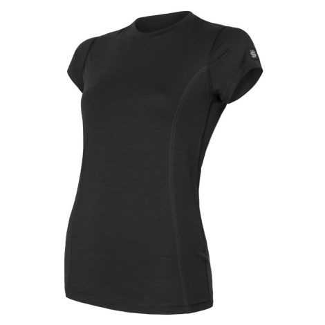 Sensor Merino Active dámské tričko krátký rukáv Černá