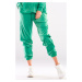 Zelené teplákové kalhoty A411