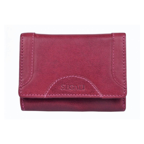 SEGALI Dámská kožená peněženka SG-27196 fucsia