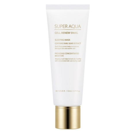 MISSHA - SUPER AQUA CELL RENEW SNAIL SLEEPING MASK - Korejská noční pleťová maska 110 ml