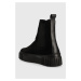 Semišové kotníkové boty Gant Snowmont , černá barva