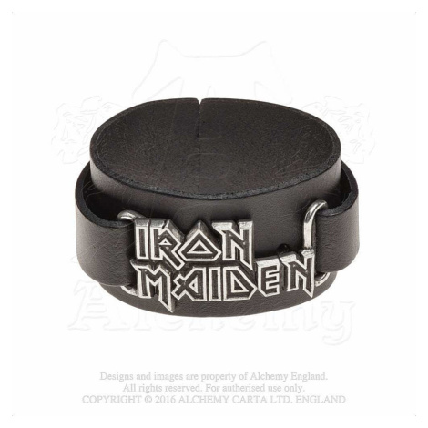 Iron Maiden kožený náramek, Logo RockOff