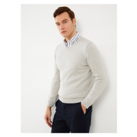 LC Waikiki V-Neck Long Sleeve Men's Knitwear Sweater