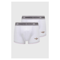 Boxerky Aeronautica Militare 2-pack pánské, bílá barva, AM1UBX003