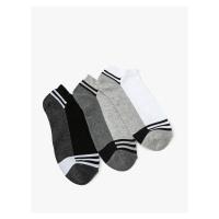 Koton 3-Piece Striped Booties Socks Set Multi Color Cotton Blended