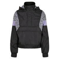 Dámská bunda AOP Mixed Pull Over Jacket černá/zebra