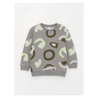 LC Waikiki Crew Neck Long Sleeve Printed Baby Boy Sweatshirt