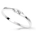 Cutie Diamonds Minimalistický prsten z bílého zlata s brilianty DZ6714-3053-00-X-2 56 mm