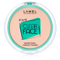 LAMEL OhMy Clear Face kompaktní pudr s antibakteriální přísadou odstín 403 Rosy beige 6 g