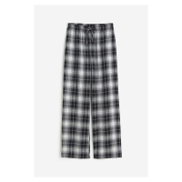 H & M - Keprové pyžamové kalhoty - černá