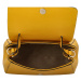 Atraktivní kožená kabelka do ruky Fátima, žlutá