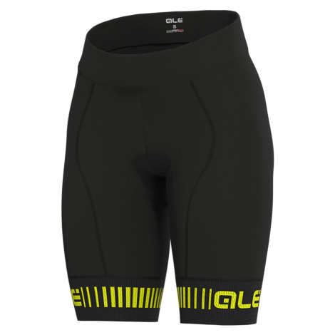 ALÉ Cyklistické kalhoty krátké bez laclu - GRAPHICS PRR STRADA - žlutá/černá