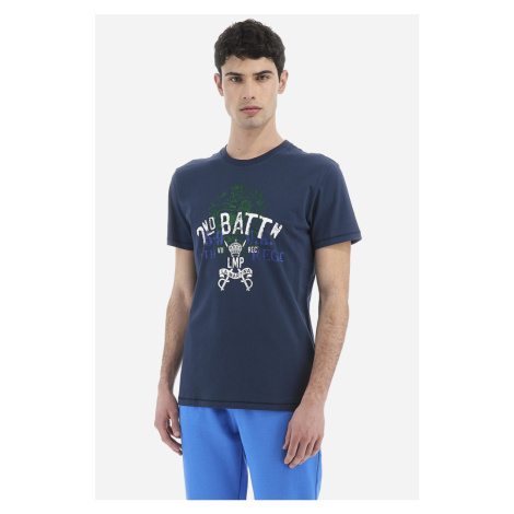Tričko la martina man t-shirt s/s jersey modrá