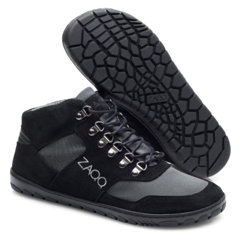 Barefoot outdoorová obuv Zaqq - Hiqe mid Black