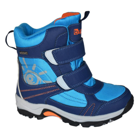 boty zimní 2 pásky, nepromokavá membrána, Bugga, B00128-04, modrá
