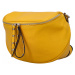 Luxusní kožená kabelka ledvinka žlutá - ItalY Banana žlutá