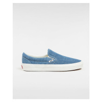 VANS Classic Slip-on Summer Linen Shoes Unisex Blue, Size