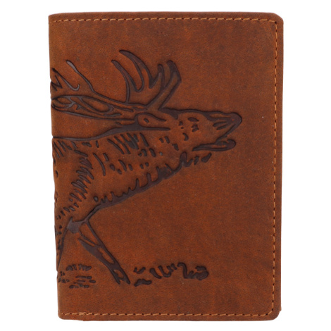 Lagen Pánská kožená peněženka 219176 jelen - hnědá