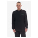 Bavlněné tričko s dlouhým rukávem Wood Wood Herc Placement Long Sleeve 12315403-2106 BLACK černá