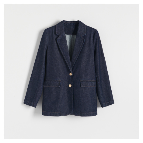 Modrá dámská saka