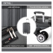 Cestovní kufr na kolečkách Kono ABS - 78L - šedý