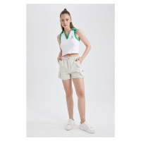 DEFACTO Coool Regular Fit Normal Waist Gabardine 100% Cotton Shorts