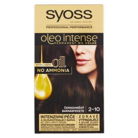 SYOSS Oleo Intense Barva na vlasy 2-10 Černohnědý