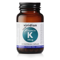 Viridian Vitamin K 50 ug 30 kapslí