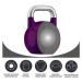 Gorilla Sports Soutěžní kettlebell, fialový, 20 kg