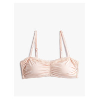 Koton Wireless Padded Bra Draped Ruched