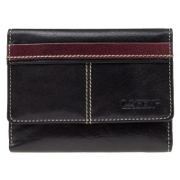 Lagen Dámská kožená peněženka 21056 Black + Red
