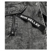 Volná černá dámská džínová bunda/přehoz přes oblečení (POP7017-K)