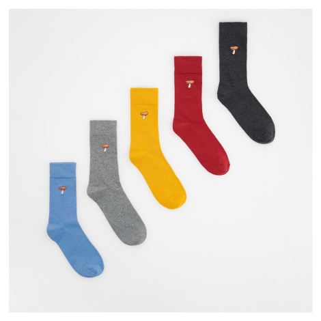 Reserved - Sada 5 párů ponožek - Modrá