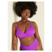Victoria's Secret PINK Vrchní díl plavek Body Wrap Bikini Top Neon Purple