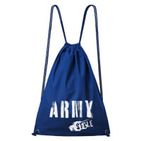 DOBRÝ TRIKO Bavlněný batoh s potiskem Army style Barva: Královsky modrá