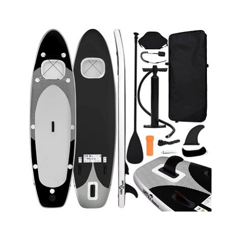 SHUMEE Nafukovací SUP paddleboard a příslušenství 360 × 81 × 10 cm, černý