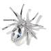 Éternelle Brož Swarovski Elements Araignée - pavouček B8014-1736928 Bílá/čirá