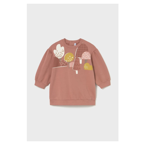 Dívčí šaty Mayoral červená barva, mini, oversize, 2921