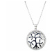 Evolution Group Stříbrný náhrdelník se zirkony strom života 12033.1 crystal