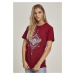 Dámské tričko krátký rukáv // Mister Tee Ladies Moth Tee burgundy